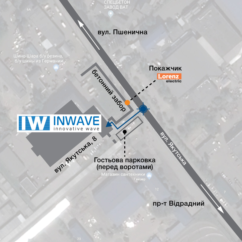 карта проїзду